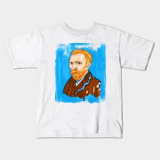 Denizko Art Van Gogh Self Portrait Kids T-Shirt